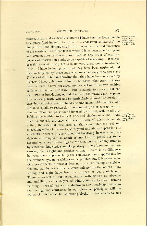 'Modern Painters' Volume I (1888 edition): Part II: Section VI: Chapter II: Page 405