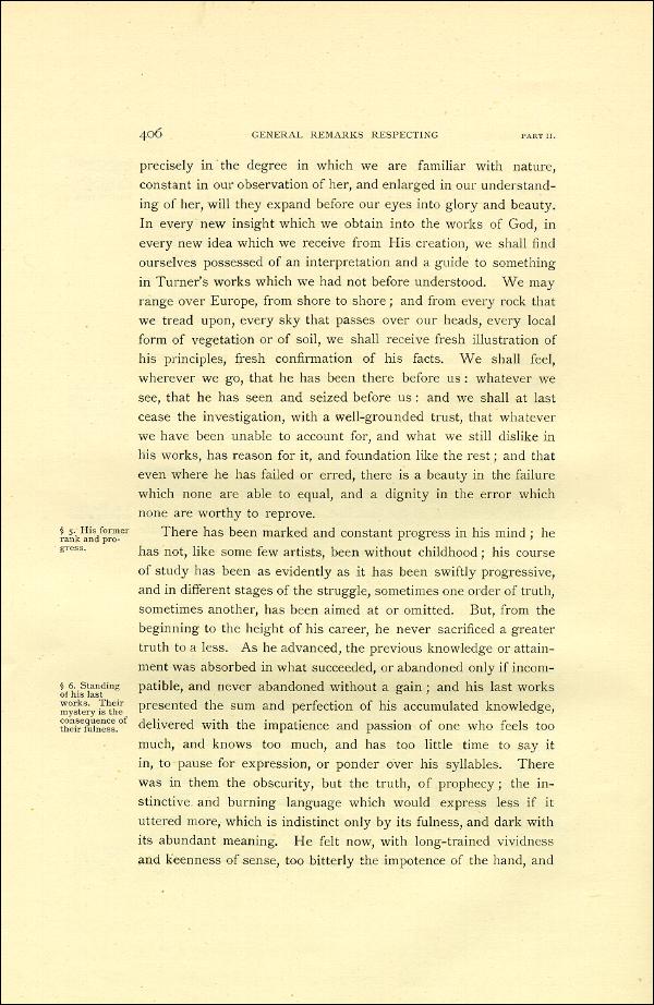 'Modern Painters' Volume I (1888 edition): Part II: Section VI: Chapter II: Page 406
