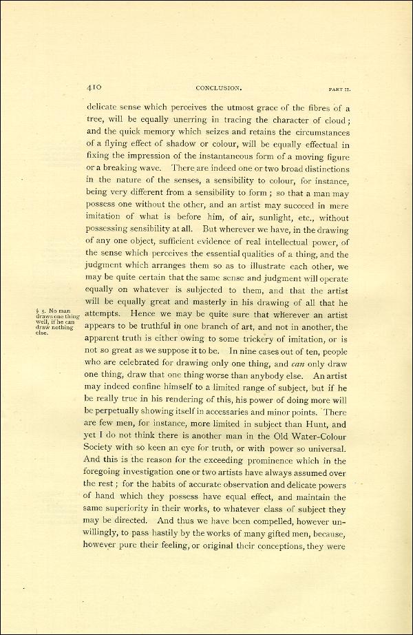 'Modern Painters' Volume I (1888 edition): Part II: Section VI: Chapter III: Page 410