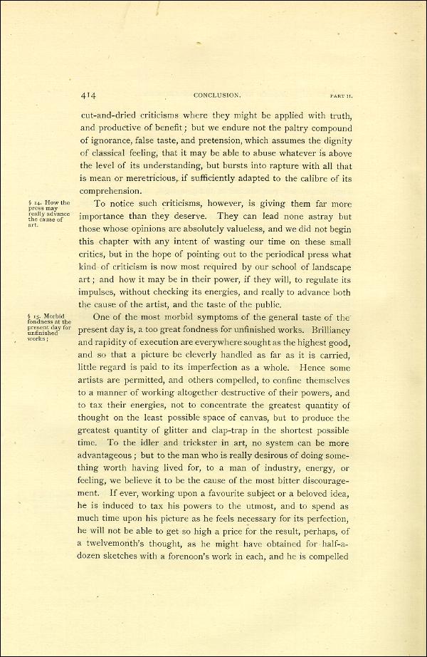 'Modern Painters' Volume I (1888 edition): Part II: Section VI: Chapter III: Page 414