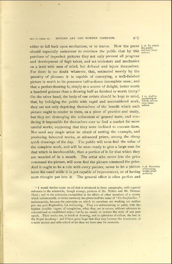'Modern Painters' Volume I (1888 edition): Part II: Section VI: Chapter III: Page 415