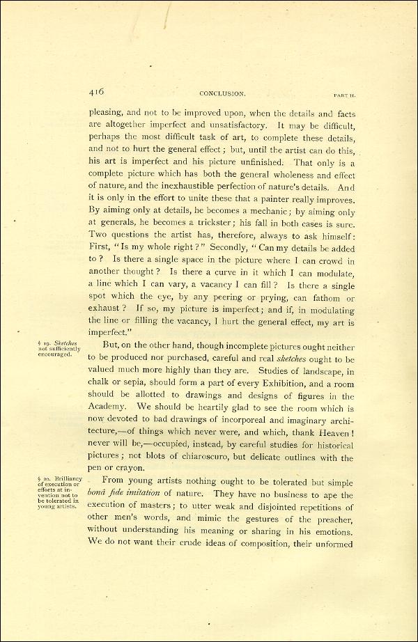 'Modern Painters' Volume I (1888 edition): Part II: Section VI: Chapter III: Page 416