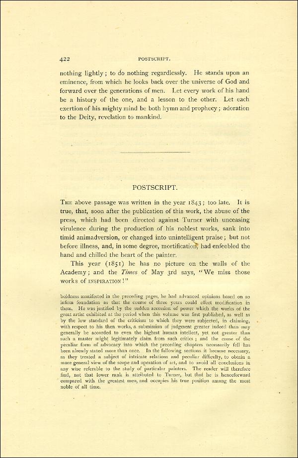 'Modern Painters' Volume I (1888 edition): Part II: Section VI: Chapter III: Page 422