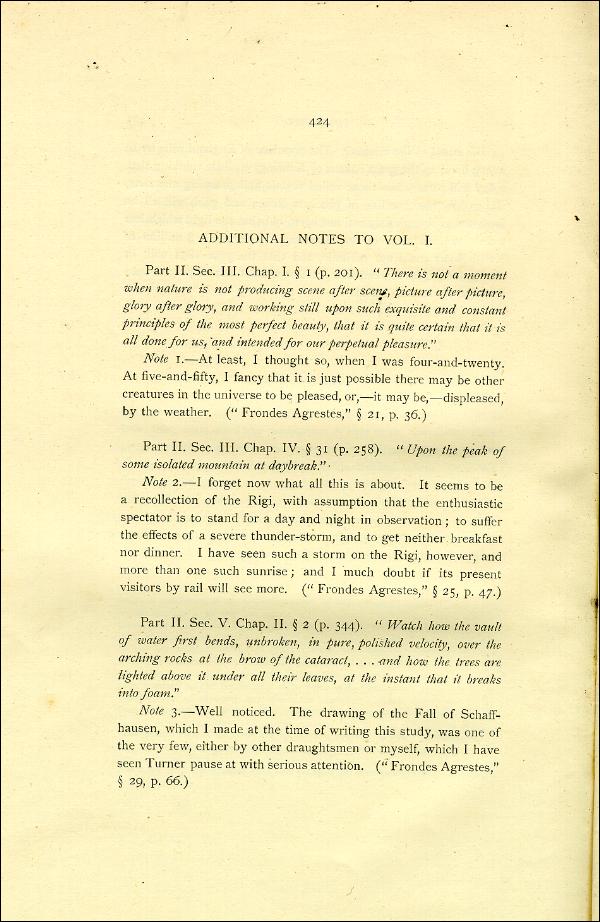 'Modern Painters' Volume I (1888 edition): Part II: Section VI: Chapter III: Page 424