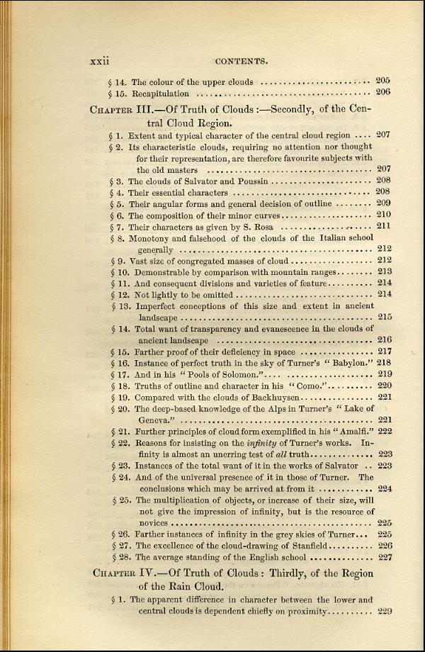 'Modern Painters' Volume I (1843 edition): Front Matter: Synopsis: Page xxii