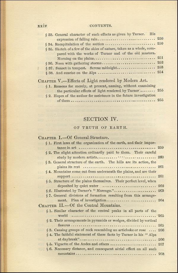 'Modern Painters' Volume I (1843 edition): Front Matter: Synopsis: Page xxiv