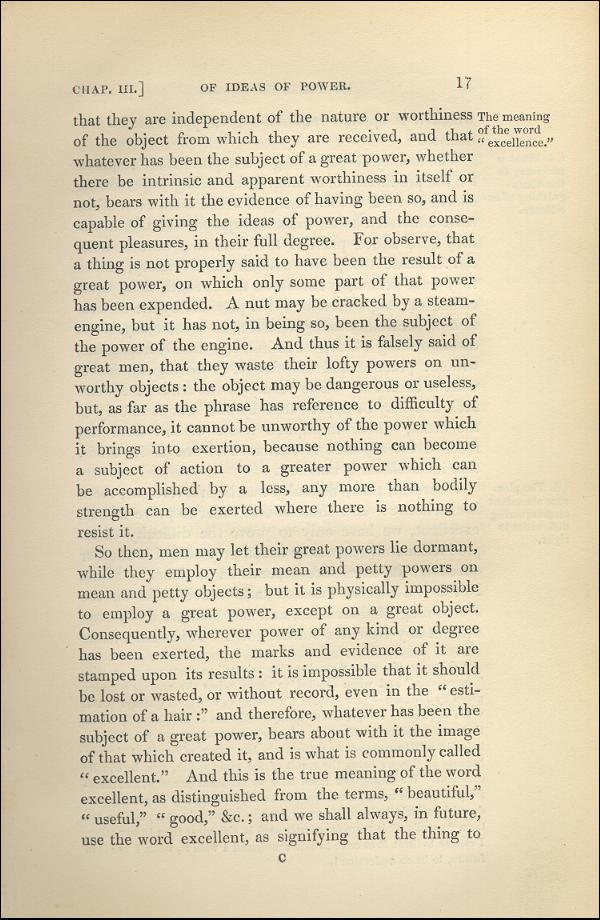 'Modern Painters' Volume I (1843 edition): Part I: Section I: Chapter III: Page 17