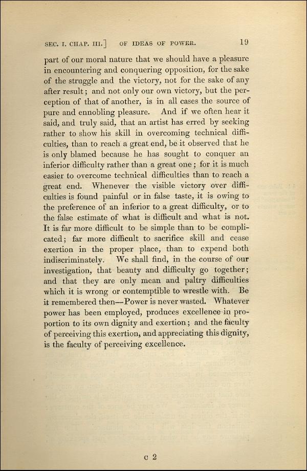 'Modern Painters' Volume I (1843 edition): Part I: Section I: Chapter III: Page 19