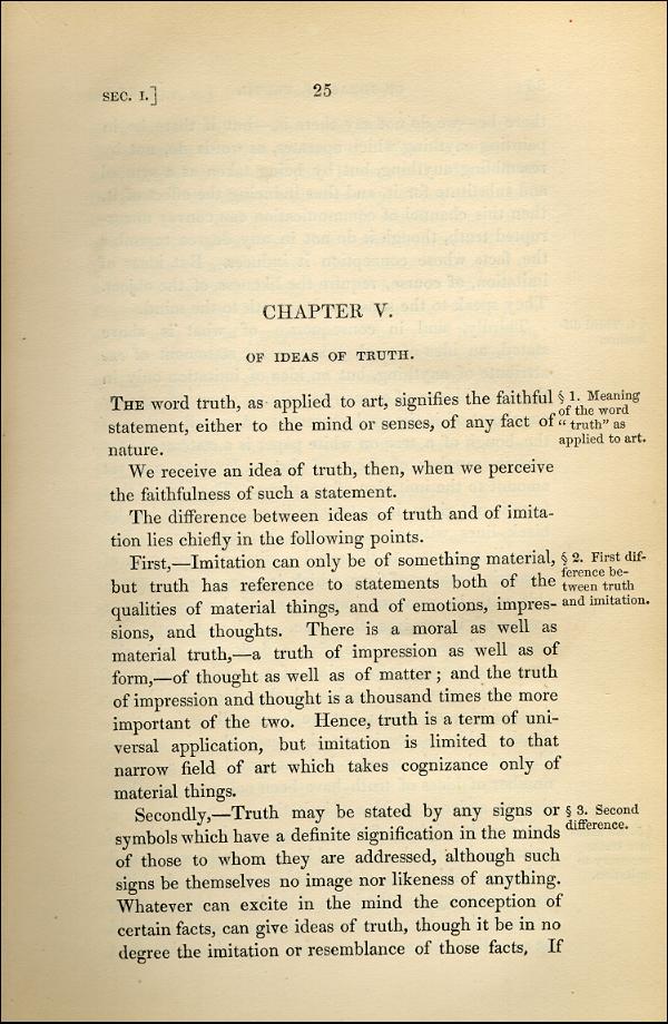 'Modern Painters' Volume I (1843 edition): Part I: Section I: Chapter V: Page 25