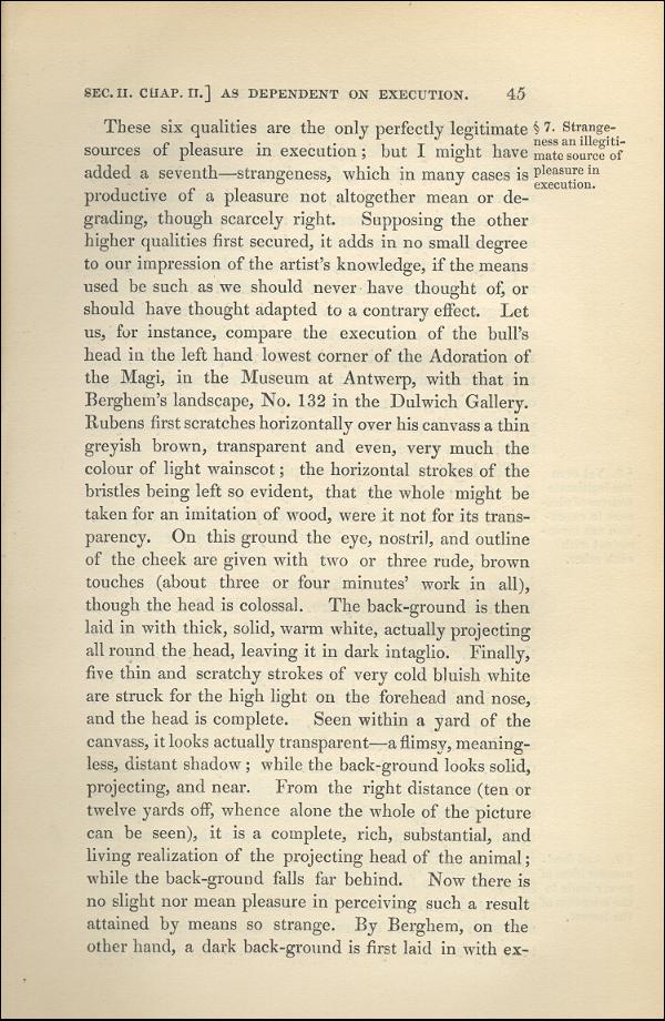'Modern Painters' Volume I (1843 edition): Part I: Section II: Chapter II: Page 45