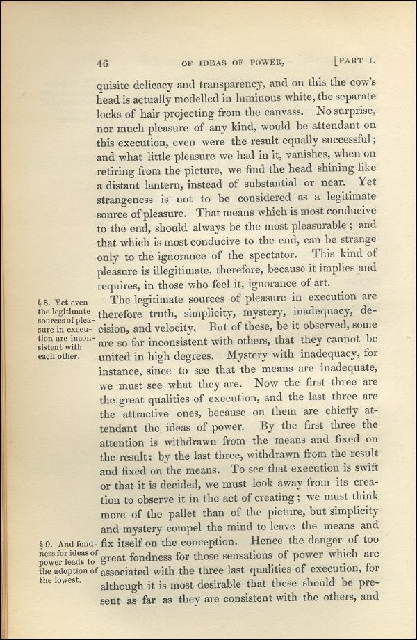 'Modern Painters' Volume I (1843 edition): Part I: Section II: Chapter II: Page 46