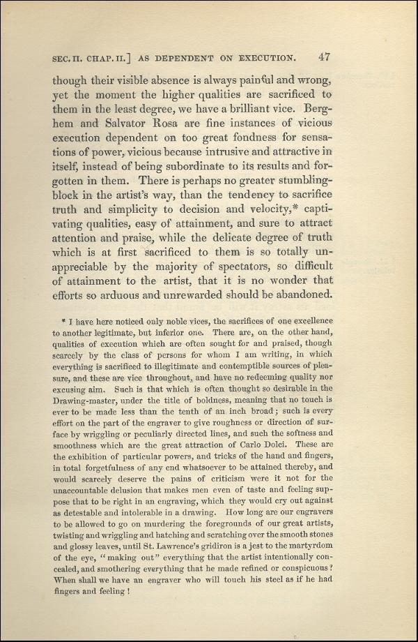 'Modern Painters' Volume I (1843 edition): Part I: Section II: Chapter II: Page 47