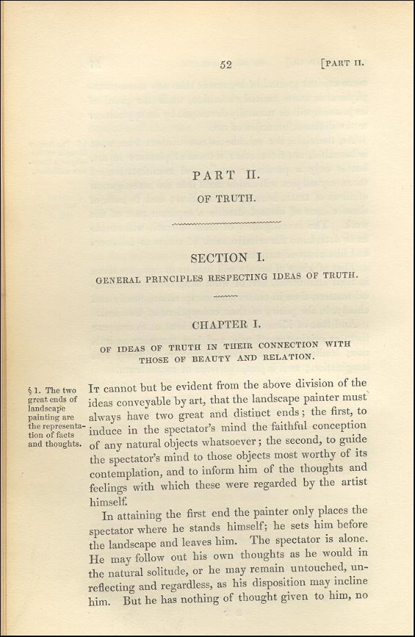 'Modern Painters' Volume I (1843 edition): Part II: Section I: Chapter I: Page 52