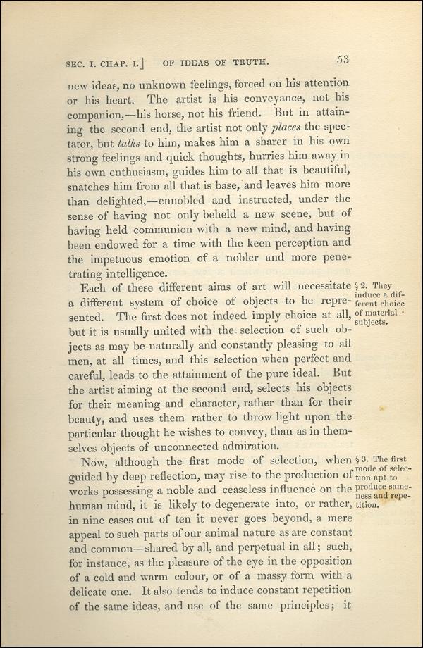 'Modern Painters' Volume I (1843 edition): Part II: Section I: Chapter I: Page 53