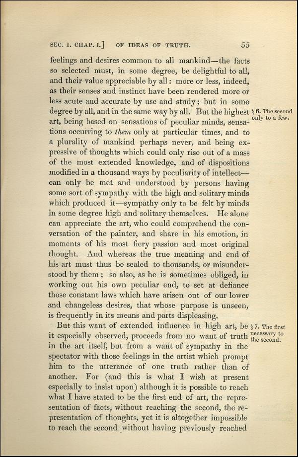 'Modern Painters' Volume I (1843 edition): Part II: Section I: Chapter I: Page 55