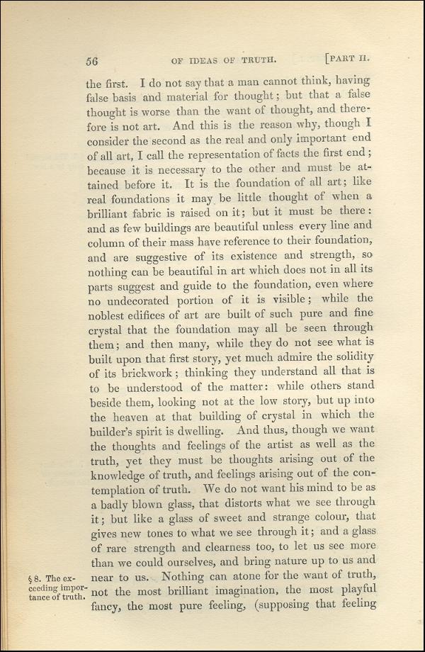 'Modern Painters' Volume I (1843 edition): Part II: Section I: Chapter I: Page 56