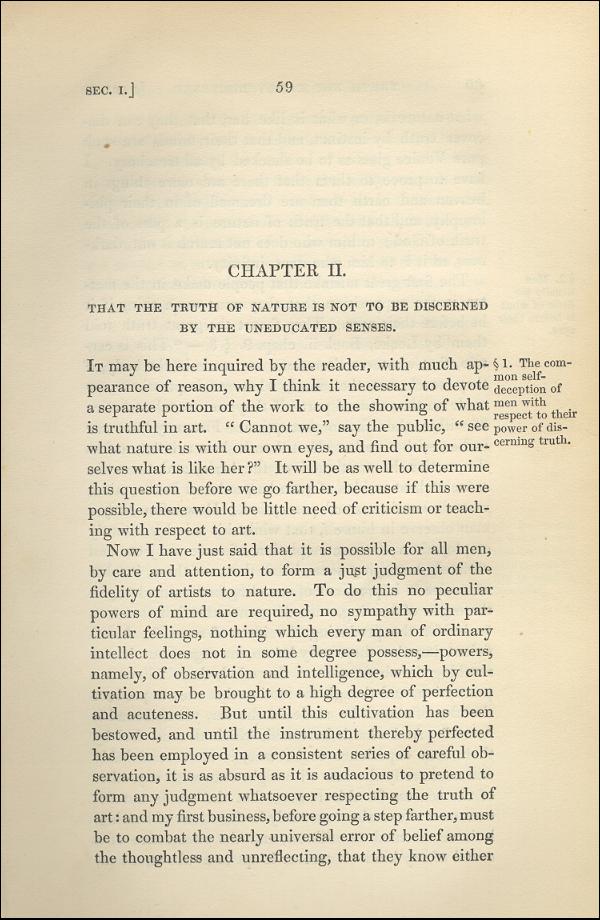 'Modern Painters' Volume I (1843 edition): Part II: Section I: Chapter II: Page 59