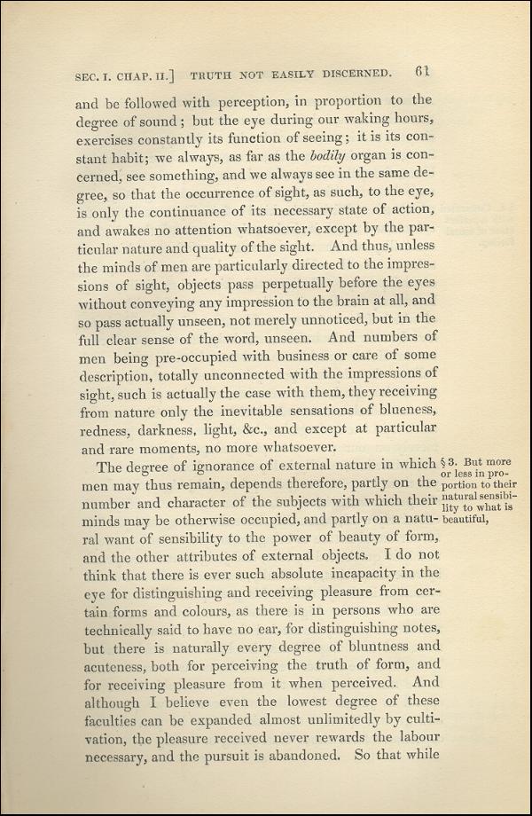 'Modern Painters' Volume I (1843 edition): Part II: Section I: Chapter II: Page 61