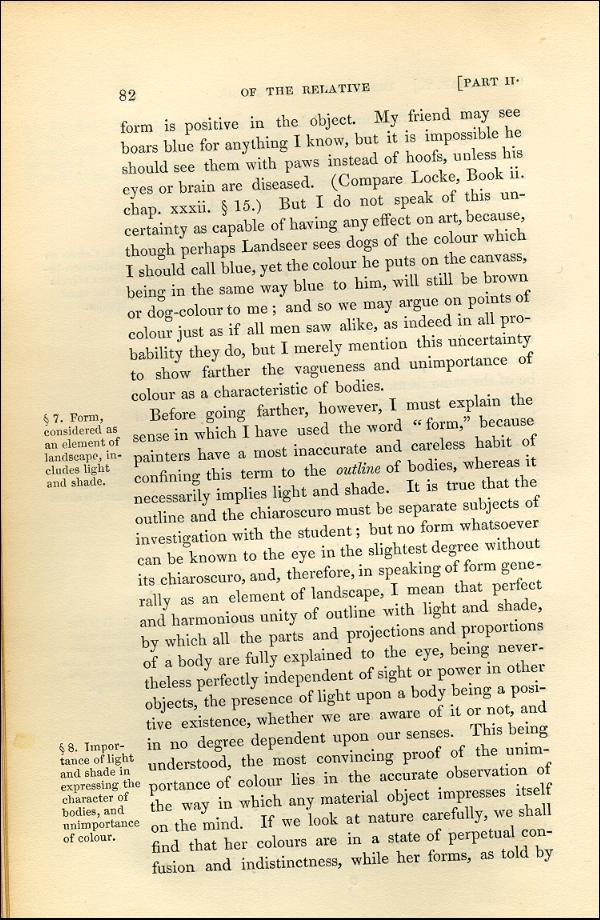 'Modern Painters' Volume I (1843 edition): Part II: Section I: Chapter V: Page 82