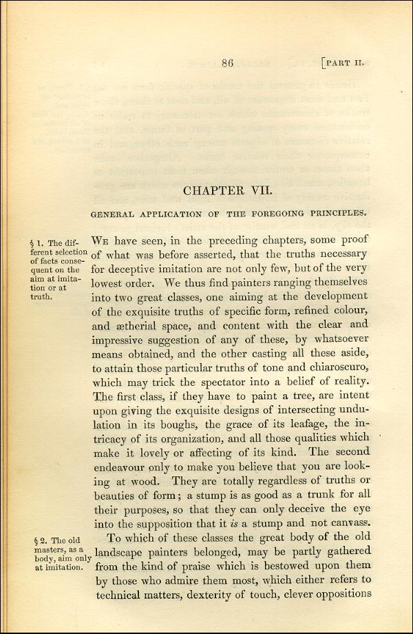 'Modern Painters' Volume I (1843 edition): Part II: Section I: Chapter VII: Page 86