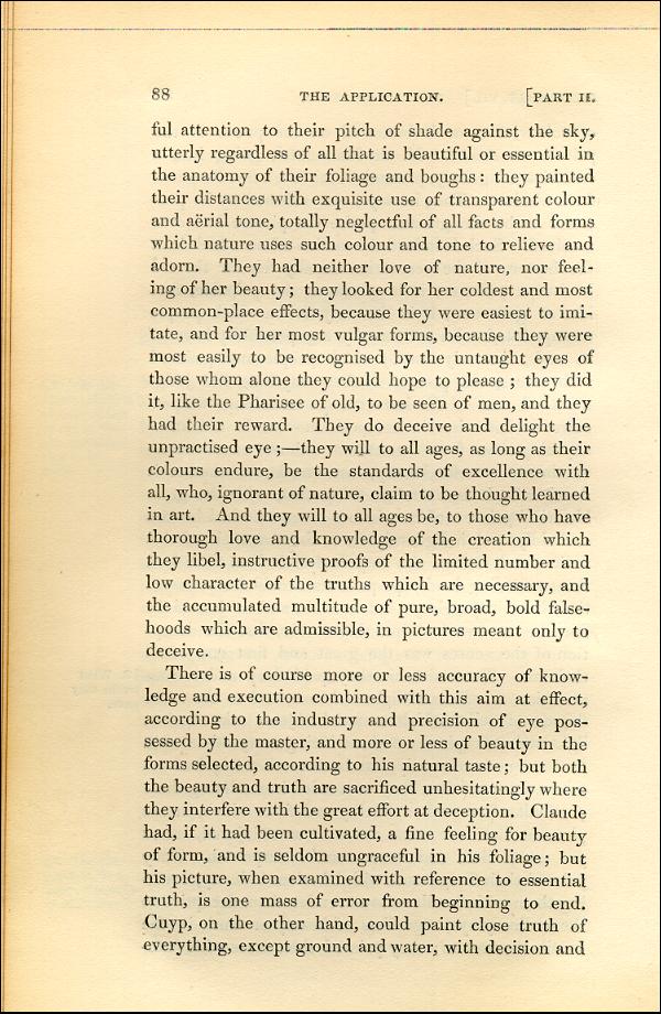 'Modern Painters' Volume I (1843 edition): Part II: Section I: Chapter VII: Page 88