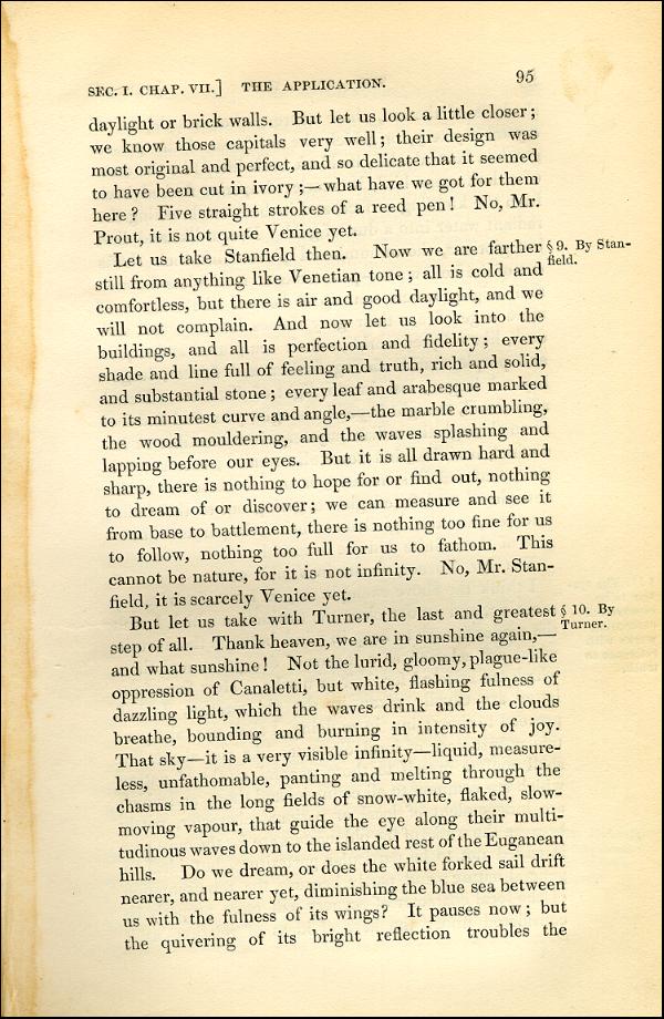 'Modern Painters' Volume I (1843 edition): Part II: Section I: Chapter VII: Page 95