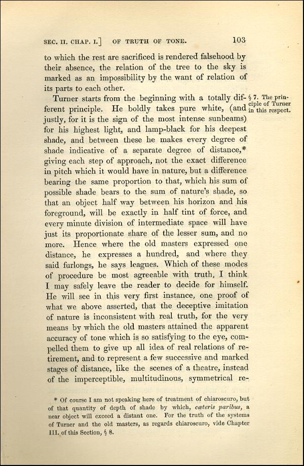 'Modern Painters' Volume I (1843 edition): Part II: Section II: Chapter I: Page 103