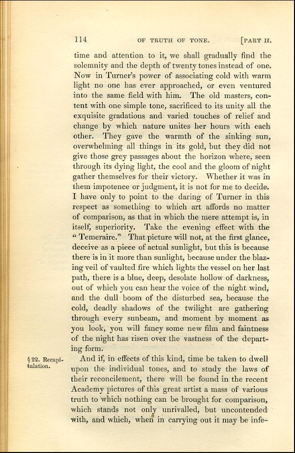 'Modern Painters' Volume I (1843 edition): Part II: Section II: Chapter I: Page 114