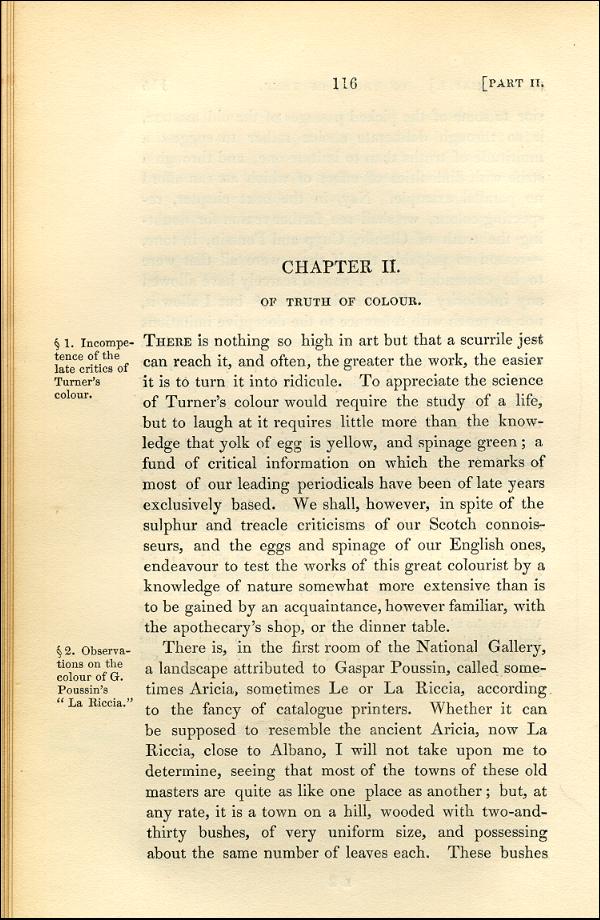 'Modern Painters' Volume I (1843 edition): Part II: Section II: Chapter II: Page 116