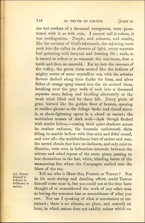 'Modern Painters' Volume I (1843 edition): Part II: Section II: Chapter II: Page 118