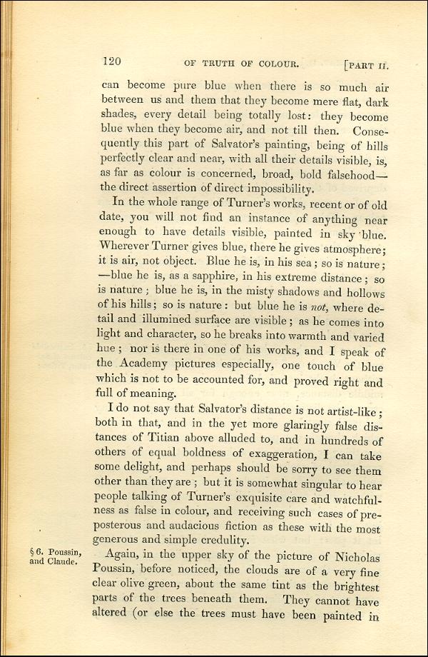 'Modern Painters' Volume I (1843 edition): Part II: Section II: Chapter II: Page 120