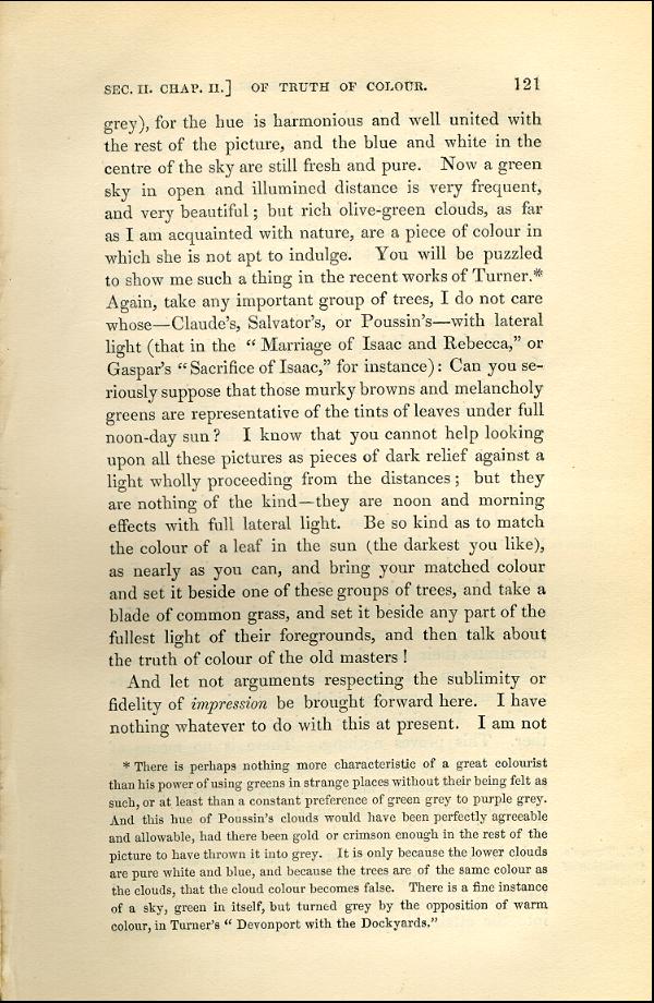 'Modern Painters' Volume I (1843 edition): Part II: Section II: Chapter II: Page 121