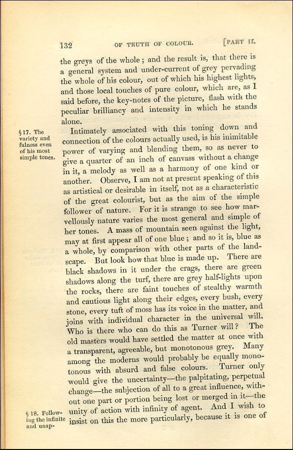 'Modern Painters' Volume I (1843 edition): Part II: Section II: Chapter II: Page 132