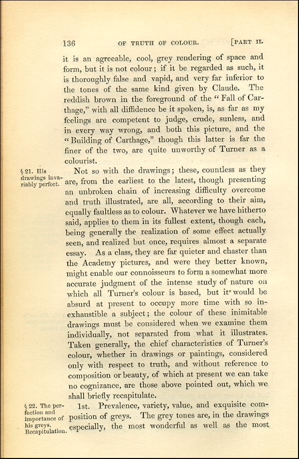'Modern Painters' Volume I (1843 edition): Part II: Section II: Chapter II: Page 136
