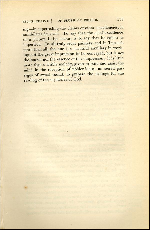 'Modern Painters' Volume I (1843 edition): Part II: Section II: Chapter II: Page 139