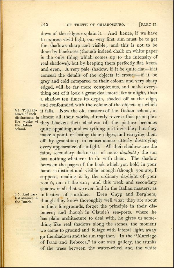 'Modern Painters' Volume I (1843 edition): Part II: Section II: Chapter III: Page 142