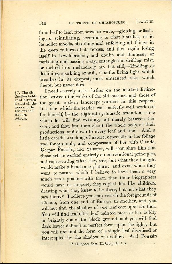 'Modern Painters' Volume I (1843 edition): Part II: Section II: Chapter III: Page 146