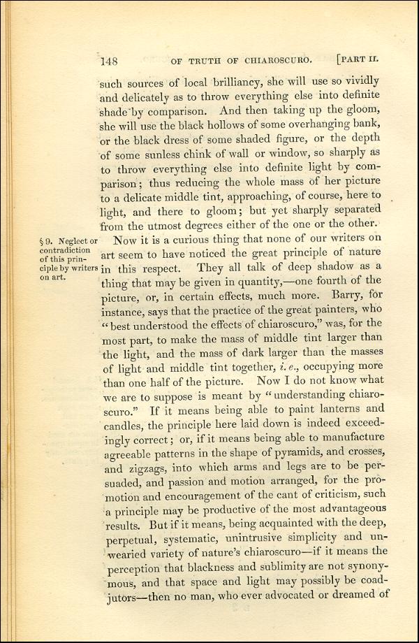 'Modern Painters' Volume I (1843 edition): Part II: Section II: Chapter III: Page 148