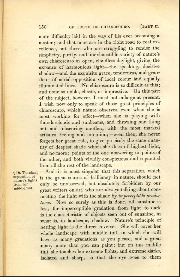 'Modern Painters' Volume I (1843 edition): Part II: Section II: Chapter III: Page 150