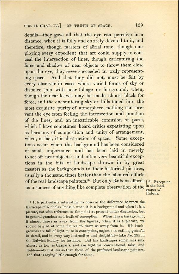 'Modern Painters' Volume I (1843 edition): Part II: Section II: Chapter IV: Page 159