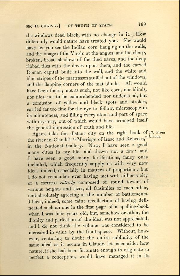 'Modern Painters' Volume I (1843 edition): Part II: Section II: Chapter V: Page 169