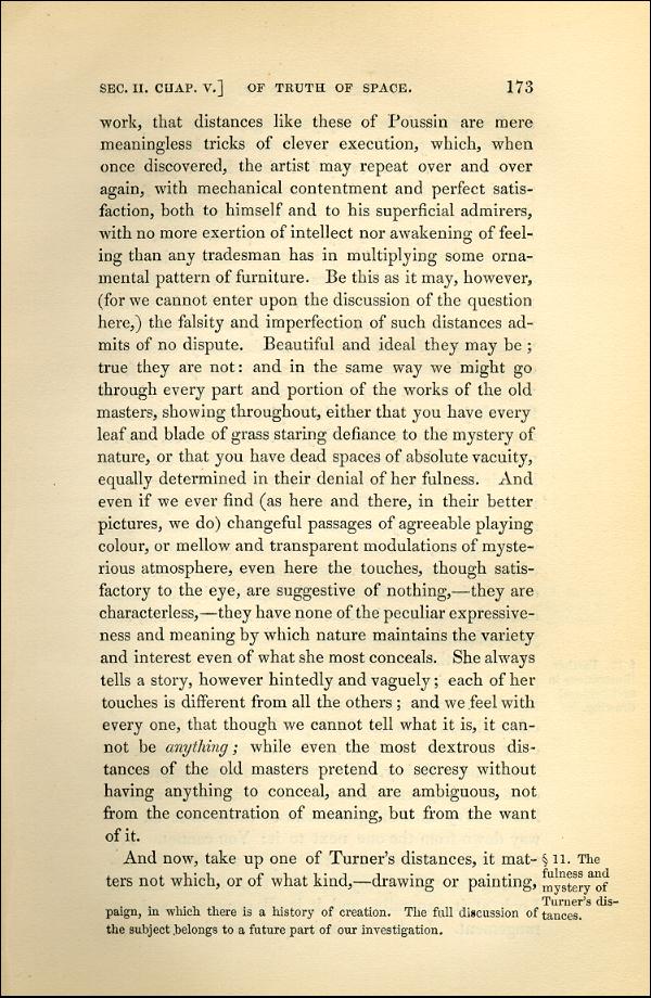 'Modern Painters' Volume I (1843 edition): Part II: Section II: Chapter V: Page 173
