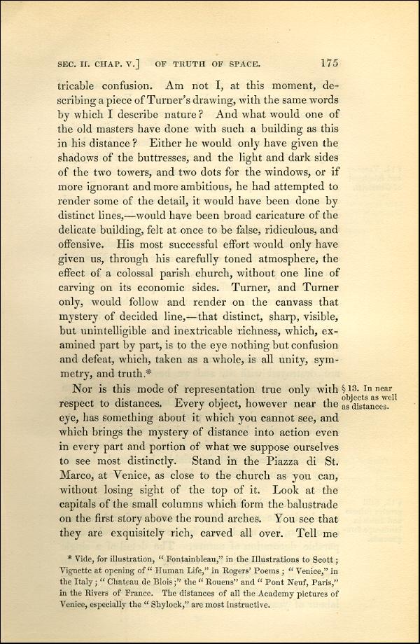 'Modern Painters' Volume I (1843 edition): Part II: Section II: Chapter V: Page 175