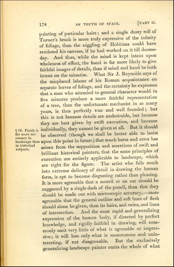 'Modern Painters' Volume I (1843 edition): Part II: Section II: Chapter V: Page 178
