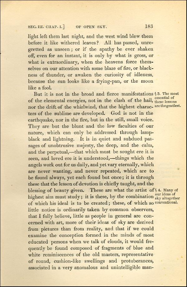 'Modern Painters' Volume I (1843 edition): Part II: Section III: Chapter I: Page 183