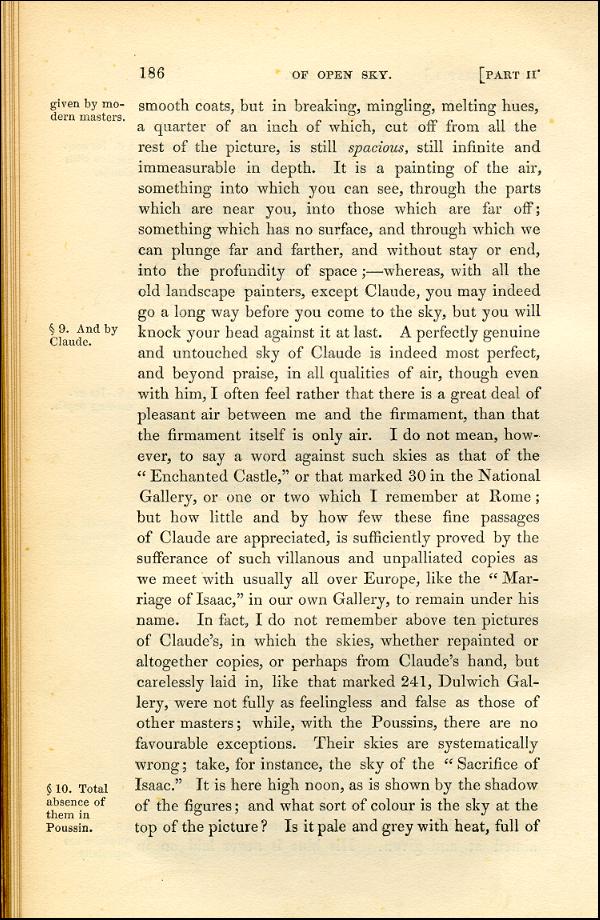 'Modern Painters' Volume I (1843 edition): Part II: Section III: Chapter I: Page 186