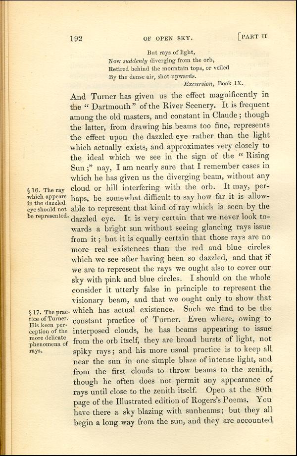 'Modern Painters' Volume I (1843 edition): Part II: Section III: Chapter I: Page 192