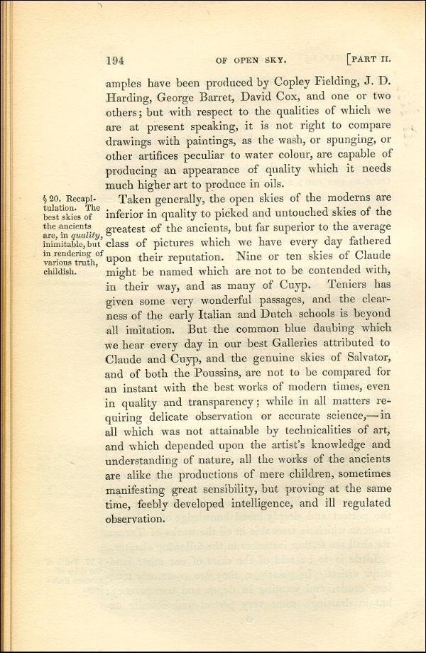 'Modern Painters' Volume I (1843 edition): Part II: Section III: Chapter I: Page 194