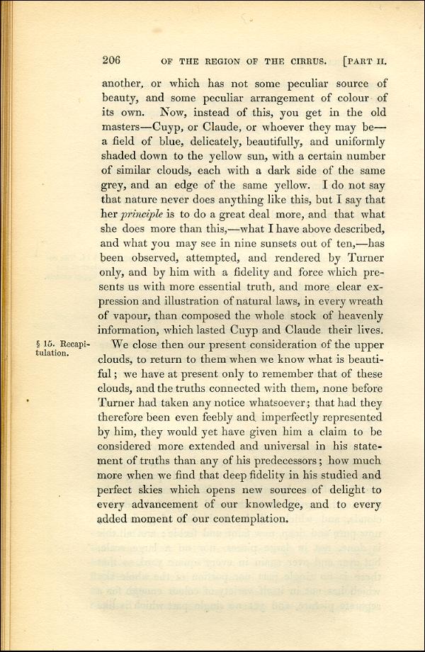 'Modern Painters' Volume I (1843 edition): Part II: Section III: Chapter II: Page 206