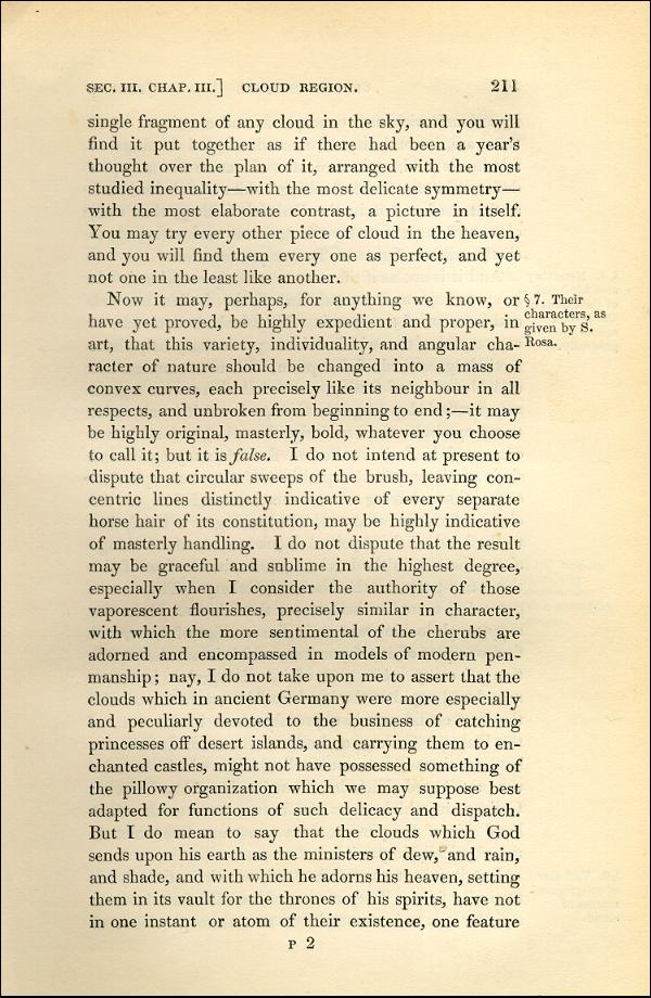 'Modern Painters' Volume I (1843 edition): Part II: Section III: Chapter III: Page 211